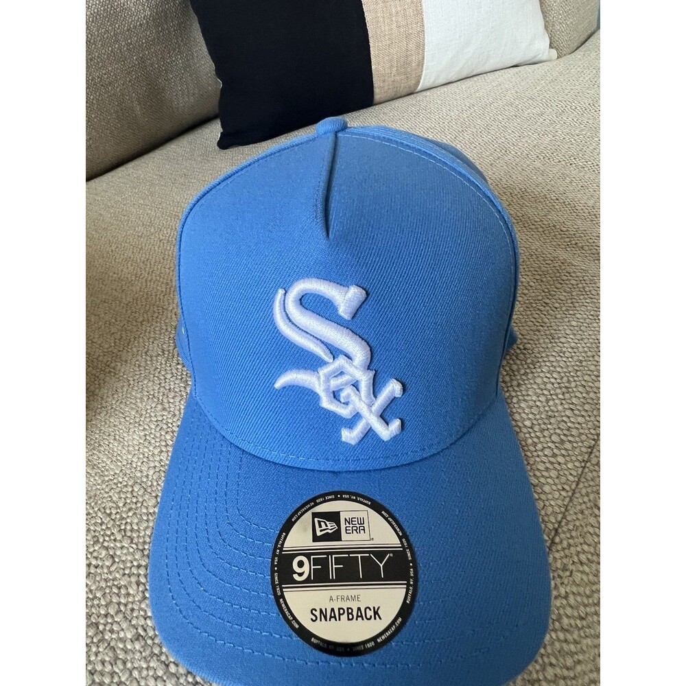Chicago White Sox New Era 9FORTY A-Frame Blue Adjustable Snapback Hat Cap New - Picture 7 of 7